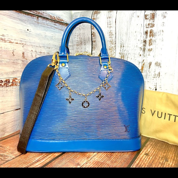 Louis Vuitton Handbags - Louis Vuitton Blue Epi leather Alma PM crossbody